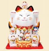 [SP03149] YAKUSHI GAMA Lucky Cat Figurine 12 size height 35cm 7575