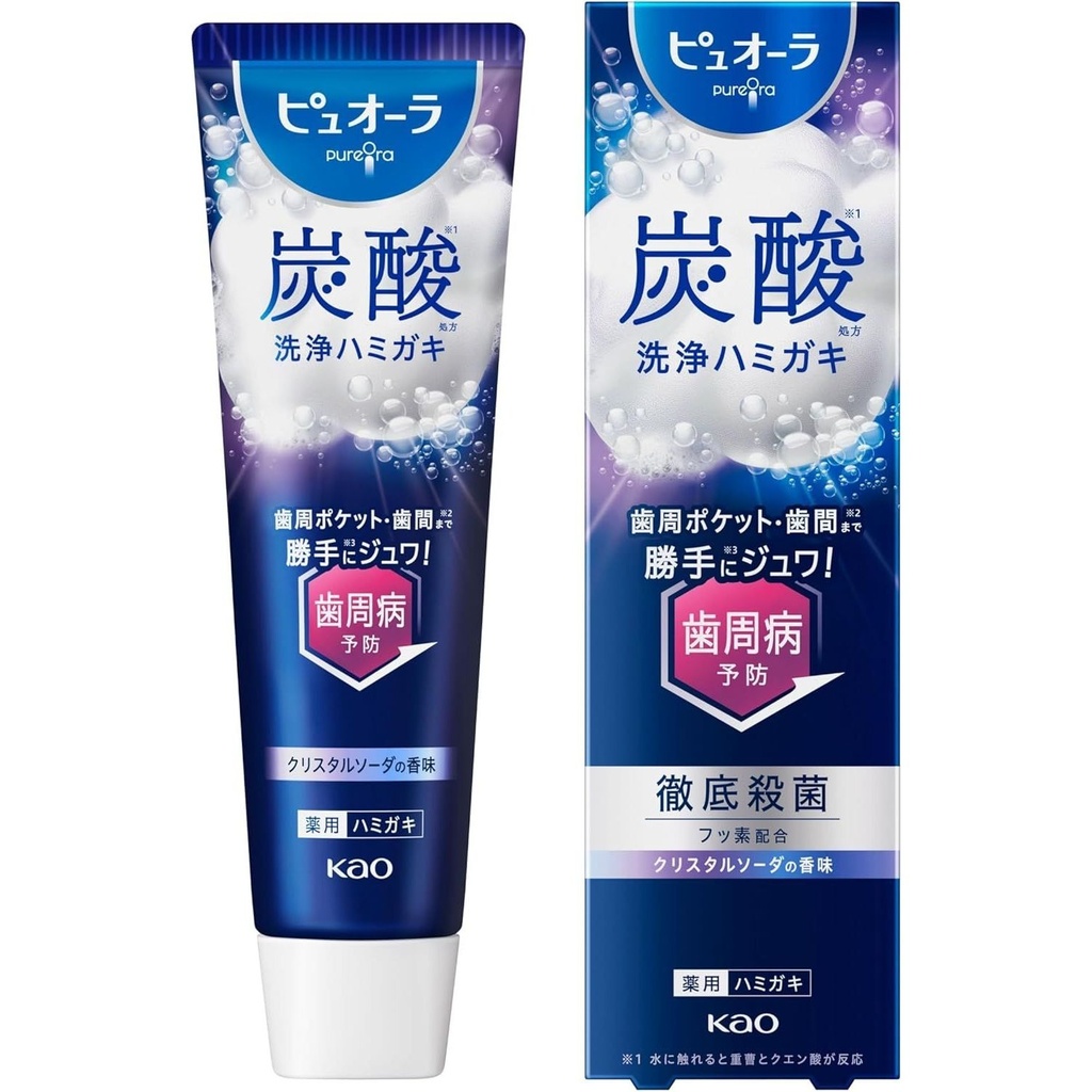 [4901301453129] Pyuora 碳酸净齿牙膏 95g